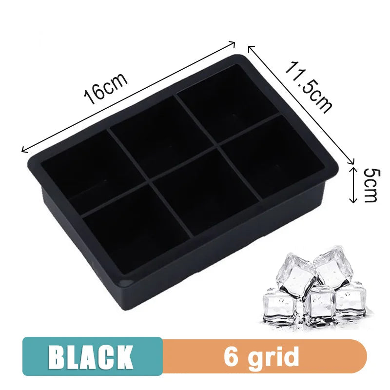 Silicone Ice Cube Tray - Multi-Grid Mold for Home Drinks
