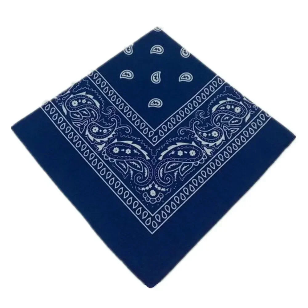 Paisley Bandana Headwrap - Lightweight Printed Kerchief - 19