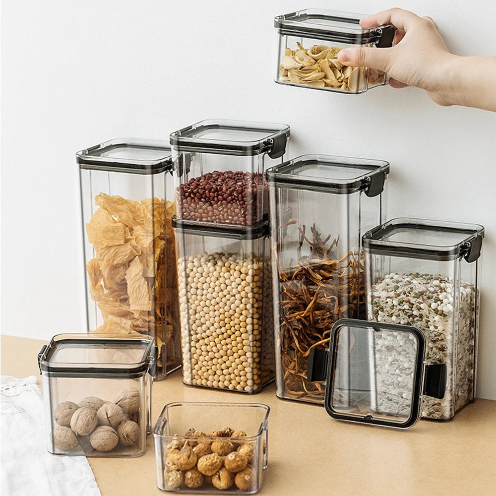 Sealed Jars Kitchen Organizer Grain - For Kitchen Storage and Prep