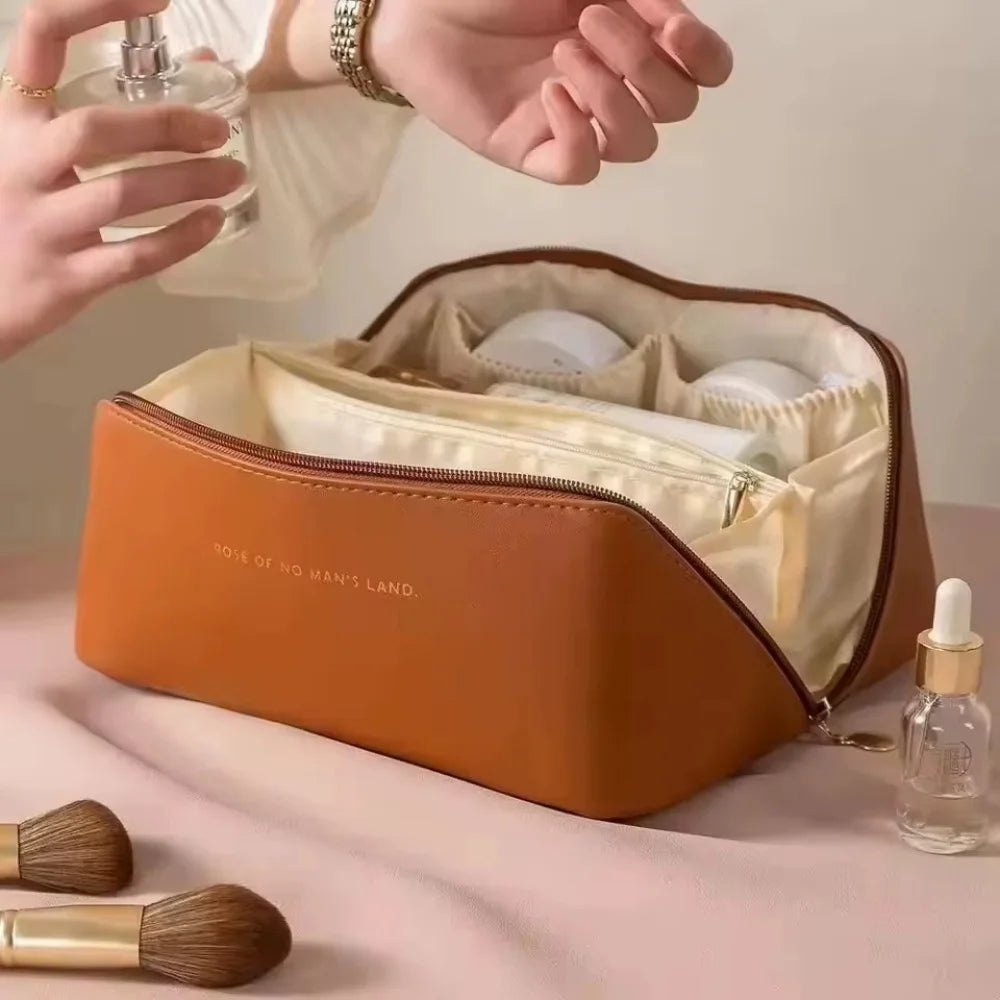 Pillow Travel Makeup Bag – Soft Cosmetic Storage for Luggage
