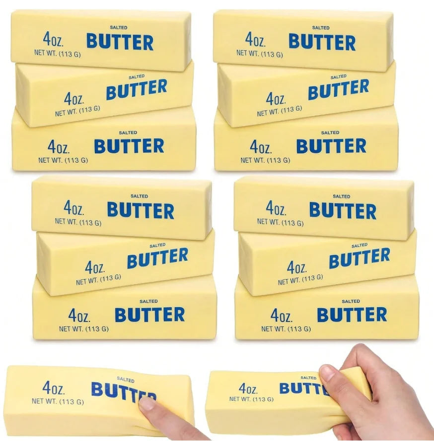 Butter Squeeze Toy - Realistic Food Fidget Set