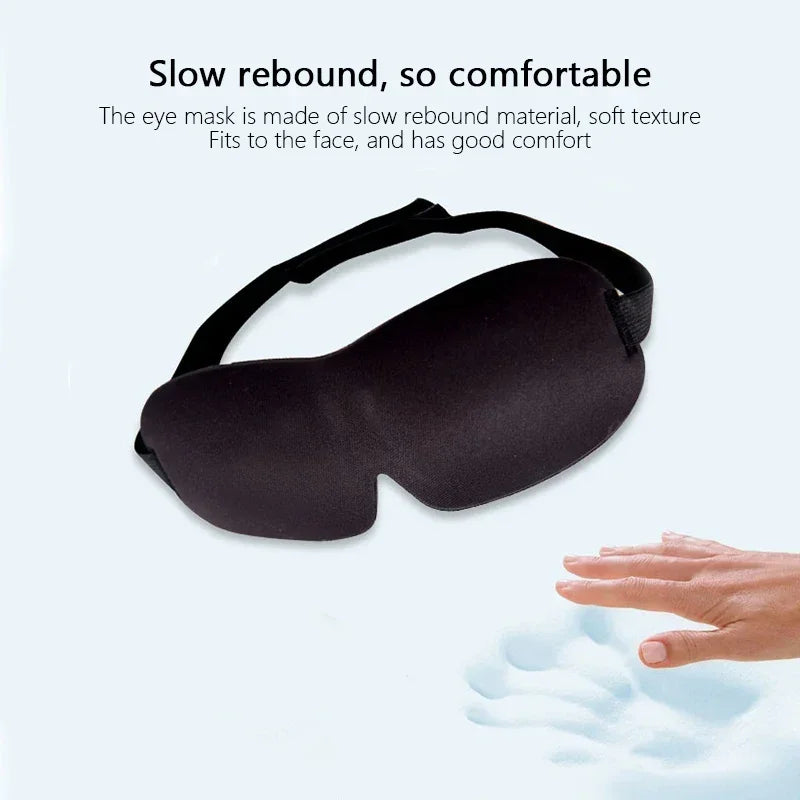 Contoured Sleep Mask – Breathable 3D Eye Shade for Travel Rest