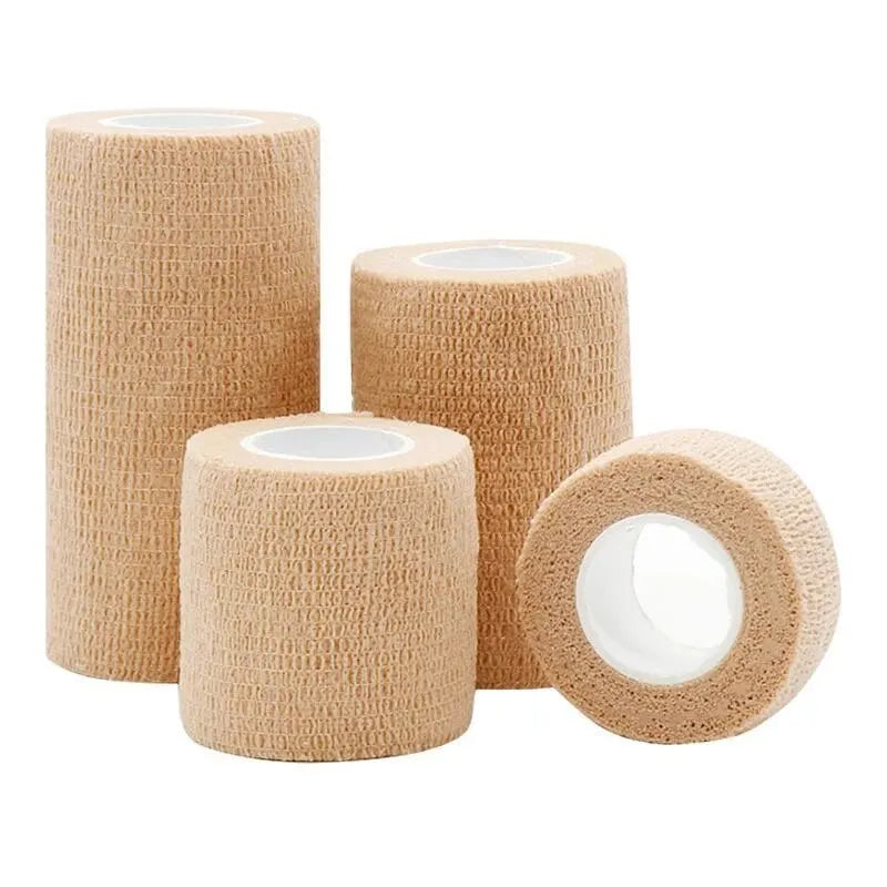 Cohesive Bandage Wrap - Self-Adherent Athletic Tape Roll - Beige