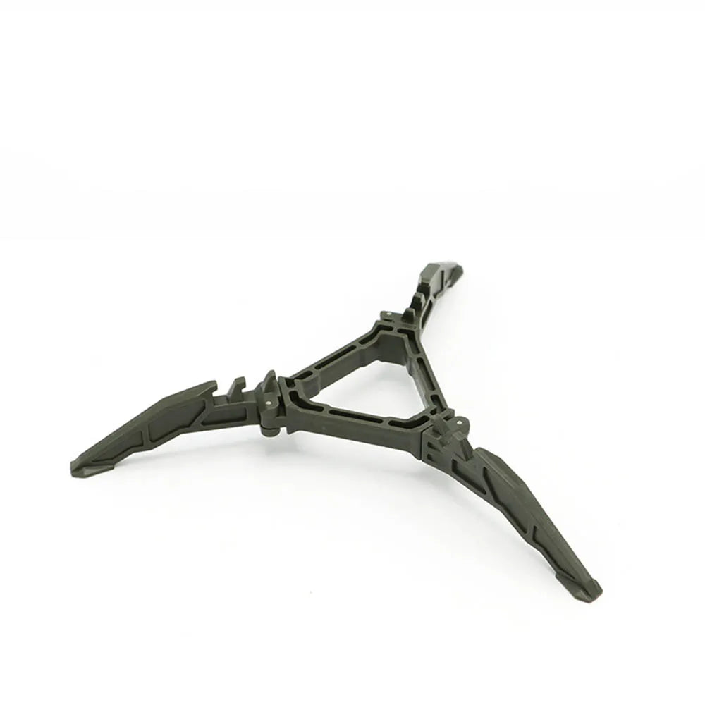 Folding Gas Canister Stand - Three-Leg Base for Camping Stoves - Green