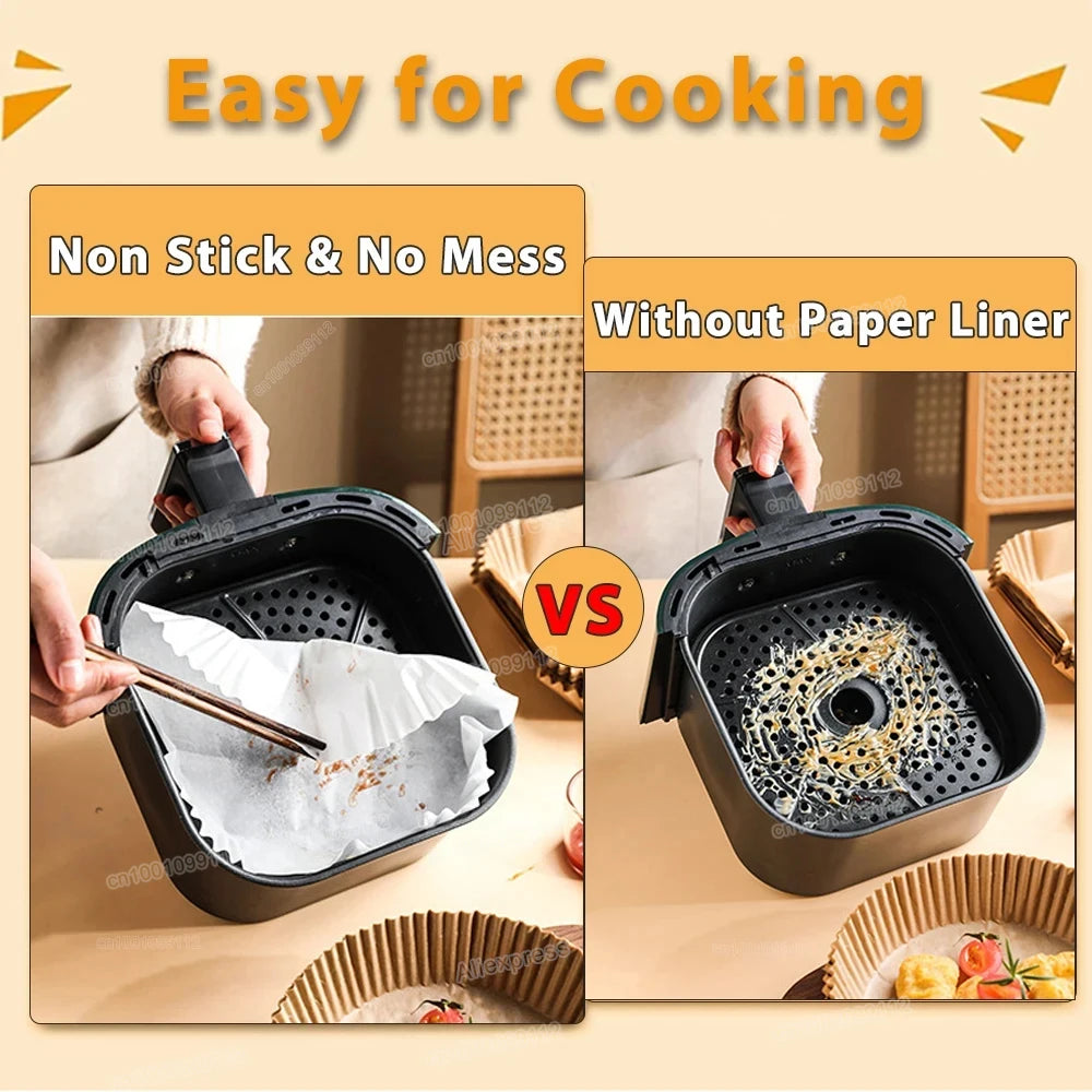 Air Fryer Disposable Paper Non-stick - For Kitchen Storage and Prep
