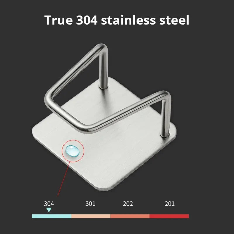 Stainless Steel Sink Sponge Rack - For Kitchen Storage and Prep
