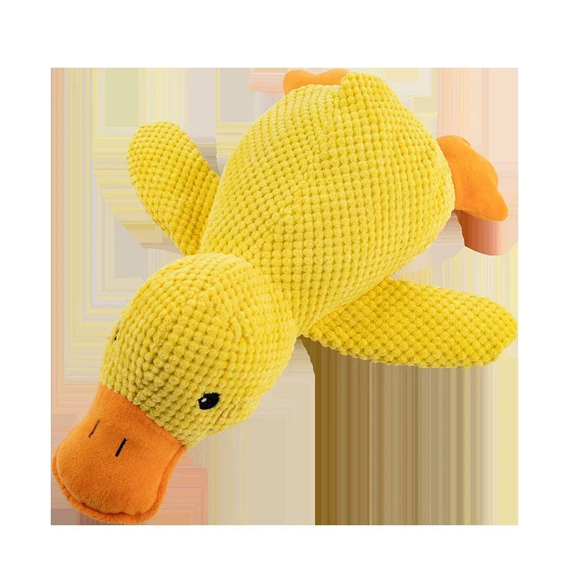 Plush Duck Dog Toy - Soft Squeaker for Indoor Pet Play