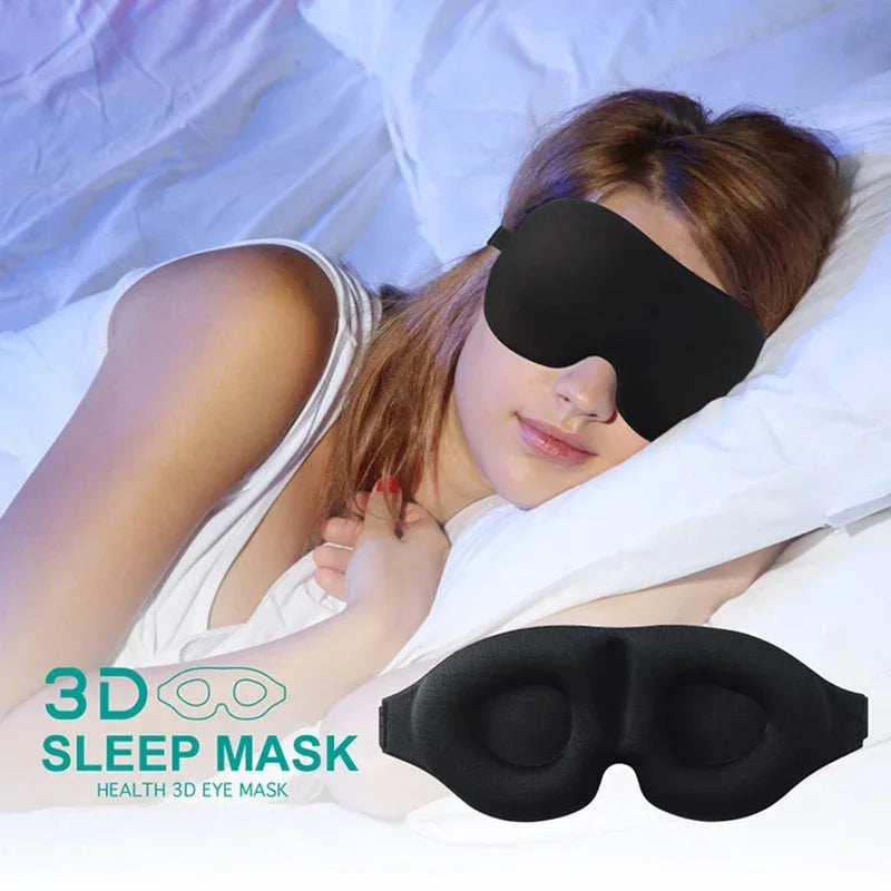 Contoured Sleep Mask – Breathable 3D Eye Shade for Travel Rest