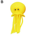 Octopus Bath Toy - Silicone Water Play Squeeze Toy - Yellow