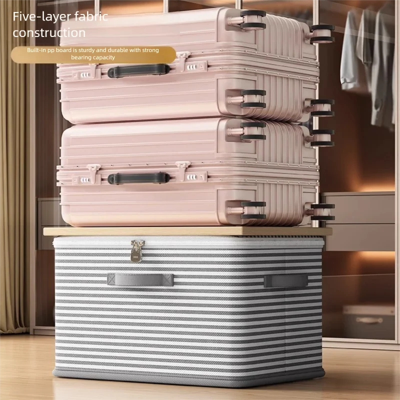 Lockable Foldable Storage Box - Password Bin for Closet Storage