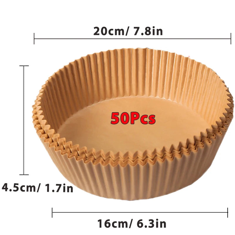 Air Fryer Disposable Paper Non-stick - For Kitchen Storage and Prep