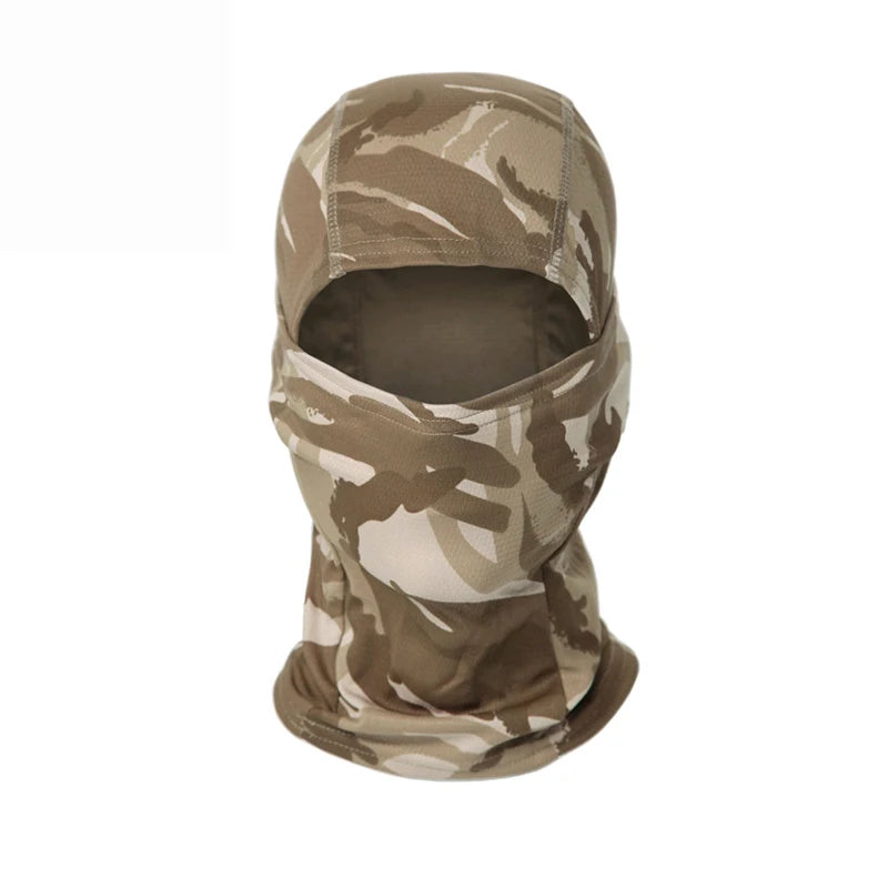 Printed Outdoor Balaclava - Lightweight Face Cover Scarf - British Desert