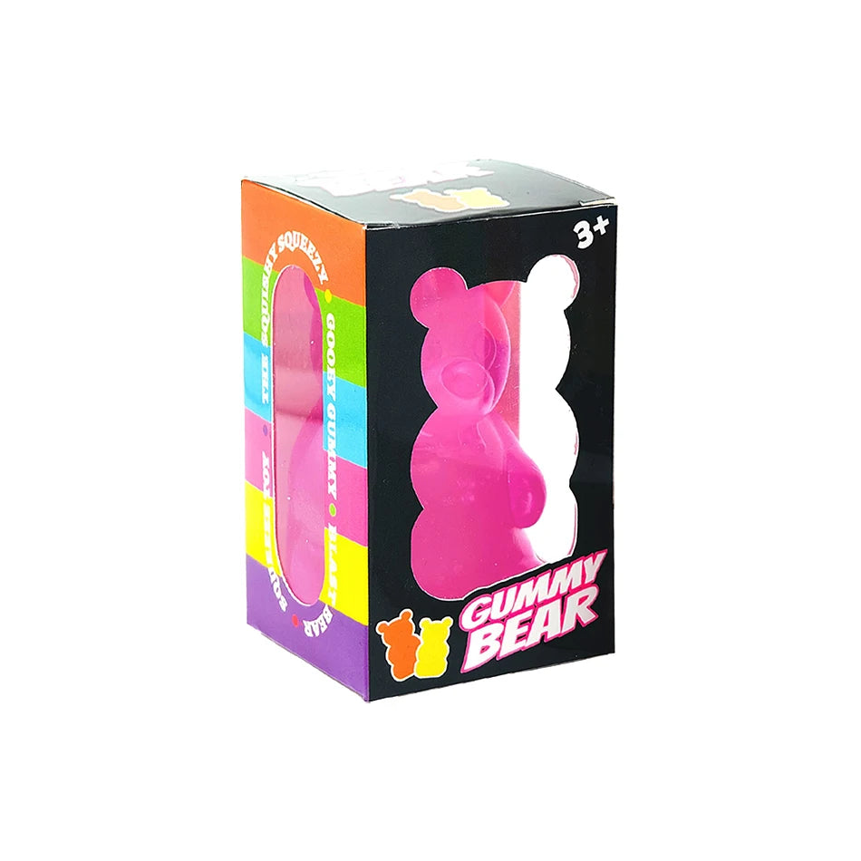 Sensory Fidget Cube - Colorful Squeeze Toy - Pink / With Box