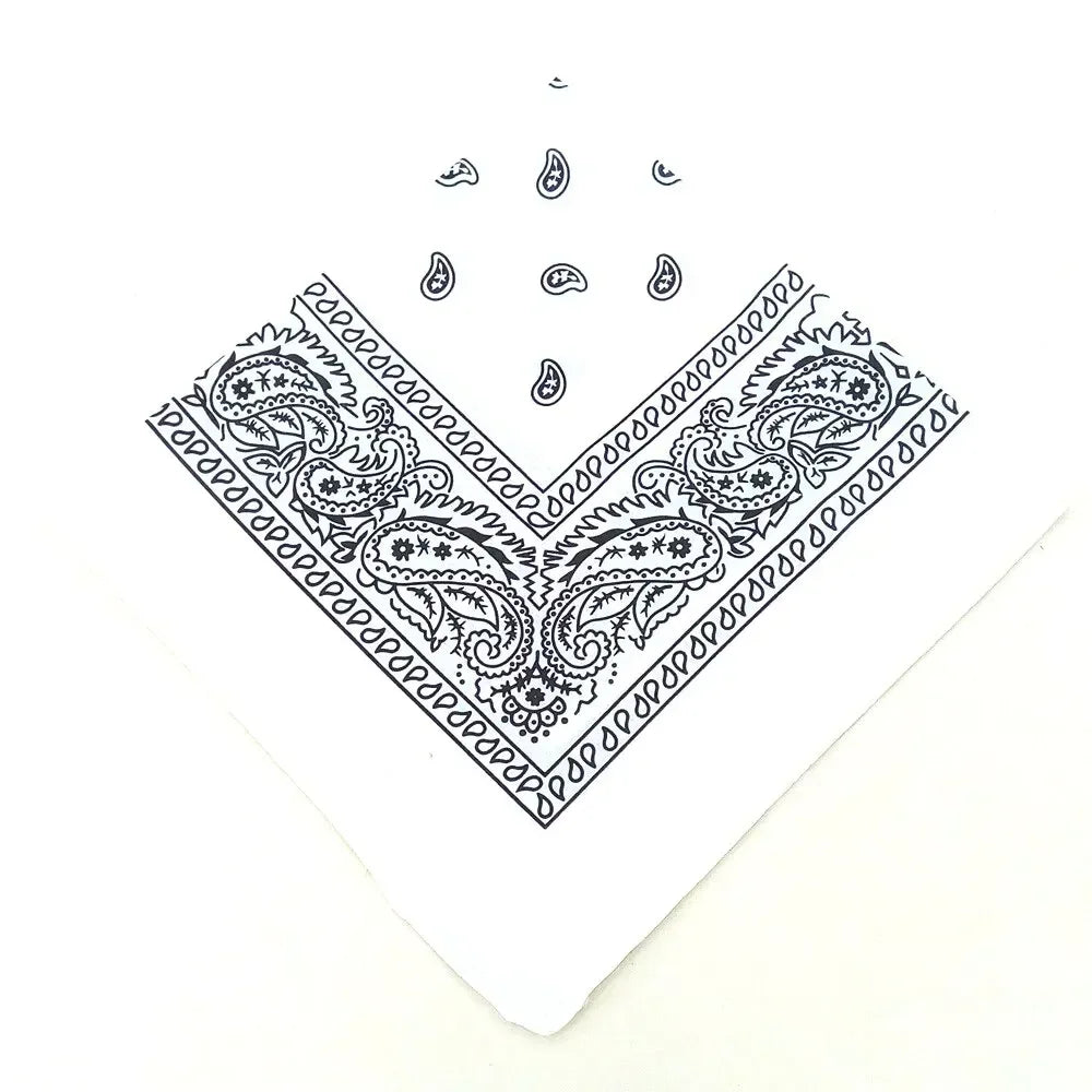 Paisley Bandana Headwrap - Lightweight Printed Kerchief - 6