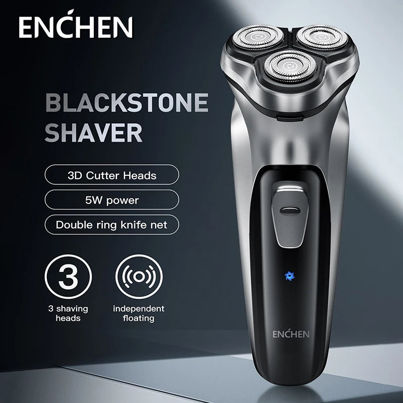 Enchen Blackstone Electrical Rotary Shaver - For Desk or Travel Use