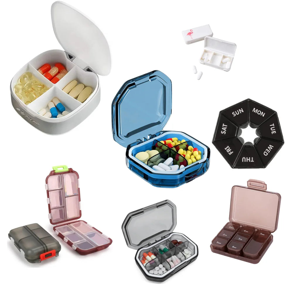 Days Pill Storage Box Mini - For Travel and Daily Carry