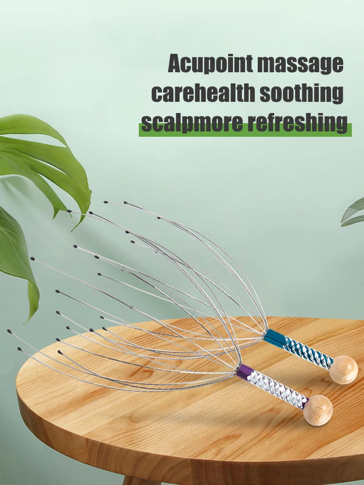 Scalp Head Massager – Stainless Steel Tingler for Relaxing Breaks