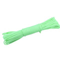 Luminous Paracord Rope - 4 mm Cord for Camping Gear - Green