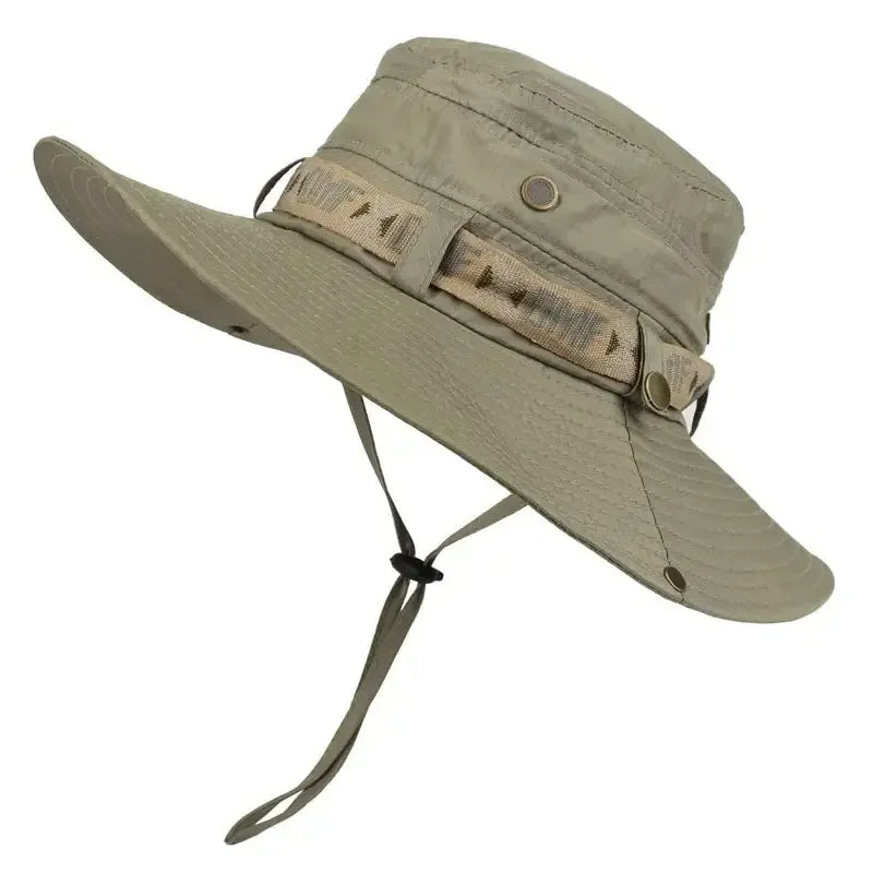 Men's Bucket Hat - Mesh Fisherman Cap for Outdoor Wear