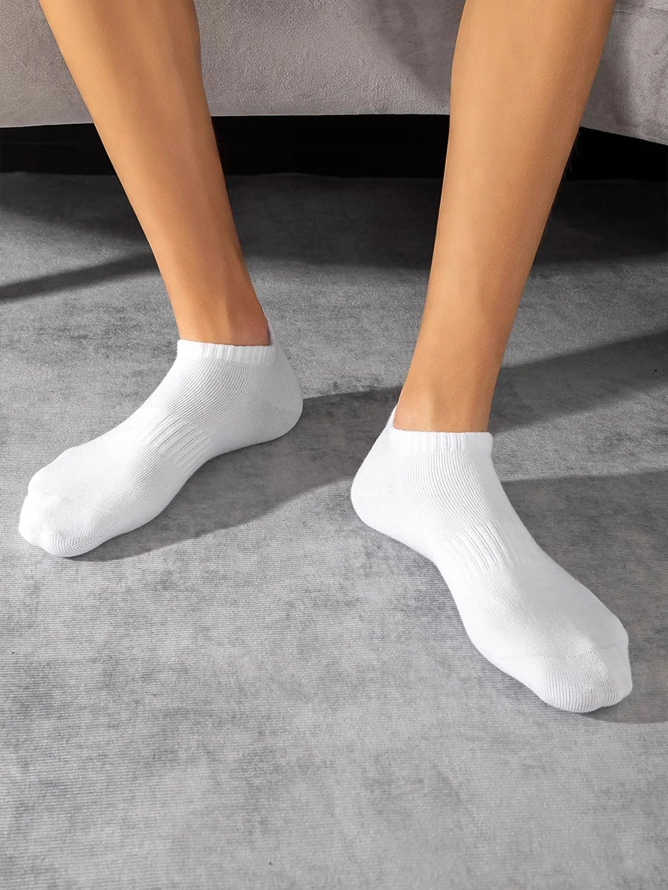 Men's No-Show Athletic Socks - 10-Pair Training Pack