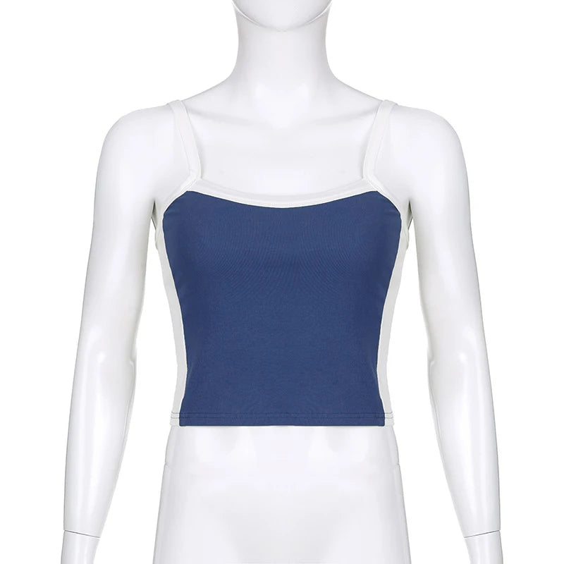 Backless Knit Crop Top – Stretch Cami Style for Summer Outfits