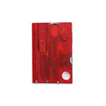 Multi-Tool Card Set - Camping Tool Card With Light - Transparent (Red)