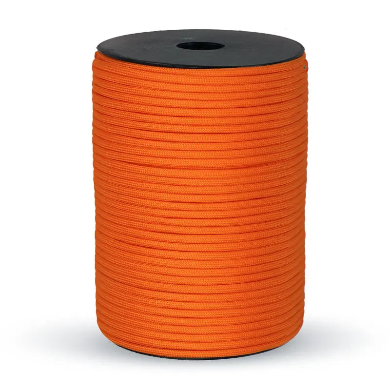 550 Paracord Rope - 4 mm Utility Cord for Camping Gear - Orange