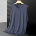 Men's Mesh Tank Top - Lightweight Sleeveless Casual Shirt - Light Gray