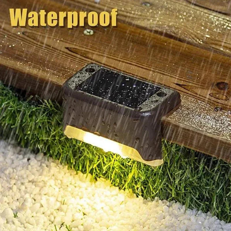 Solar Step Deck Lights – Waterproof Path Lighting for Outdoor Stairs
