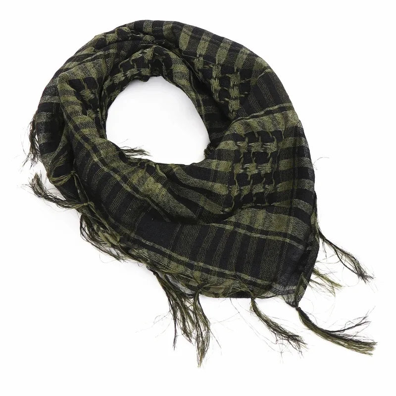 Keffiyeh Scarf Wrap - Lightweight Shemagh Head and Neck Scarf