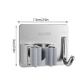 Stainless Steel Wall Mounted Mop - For Kitchen Storage and Prep