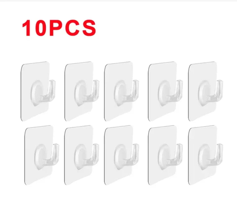 Self-adhesive Hook Transparent Door Wall - For Kitchen Storage and Prep