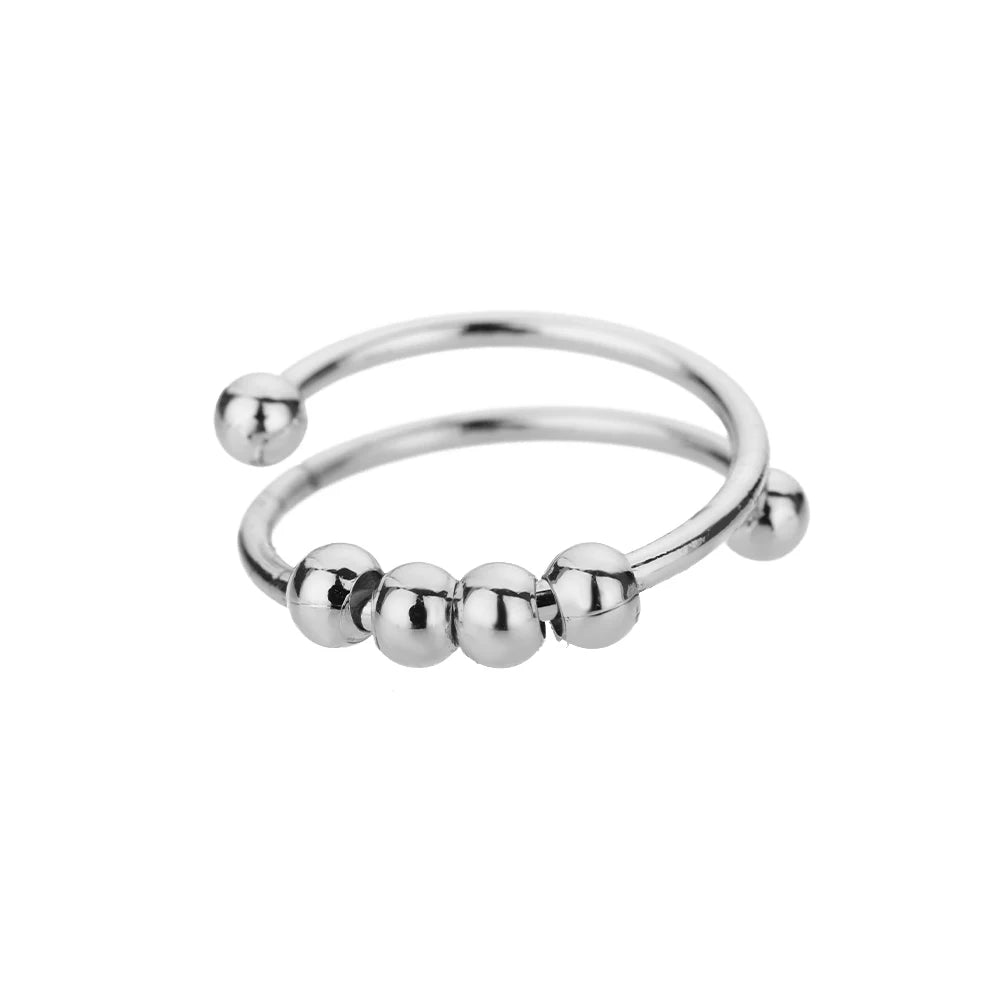 Gold-Color Stainless Steel Ring - Classic Fashion Jewelry - Style Jz2769P / Gold Color