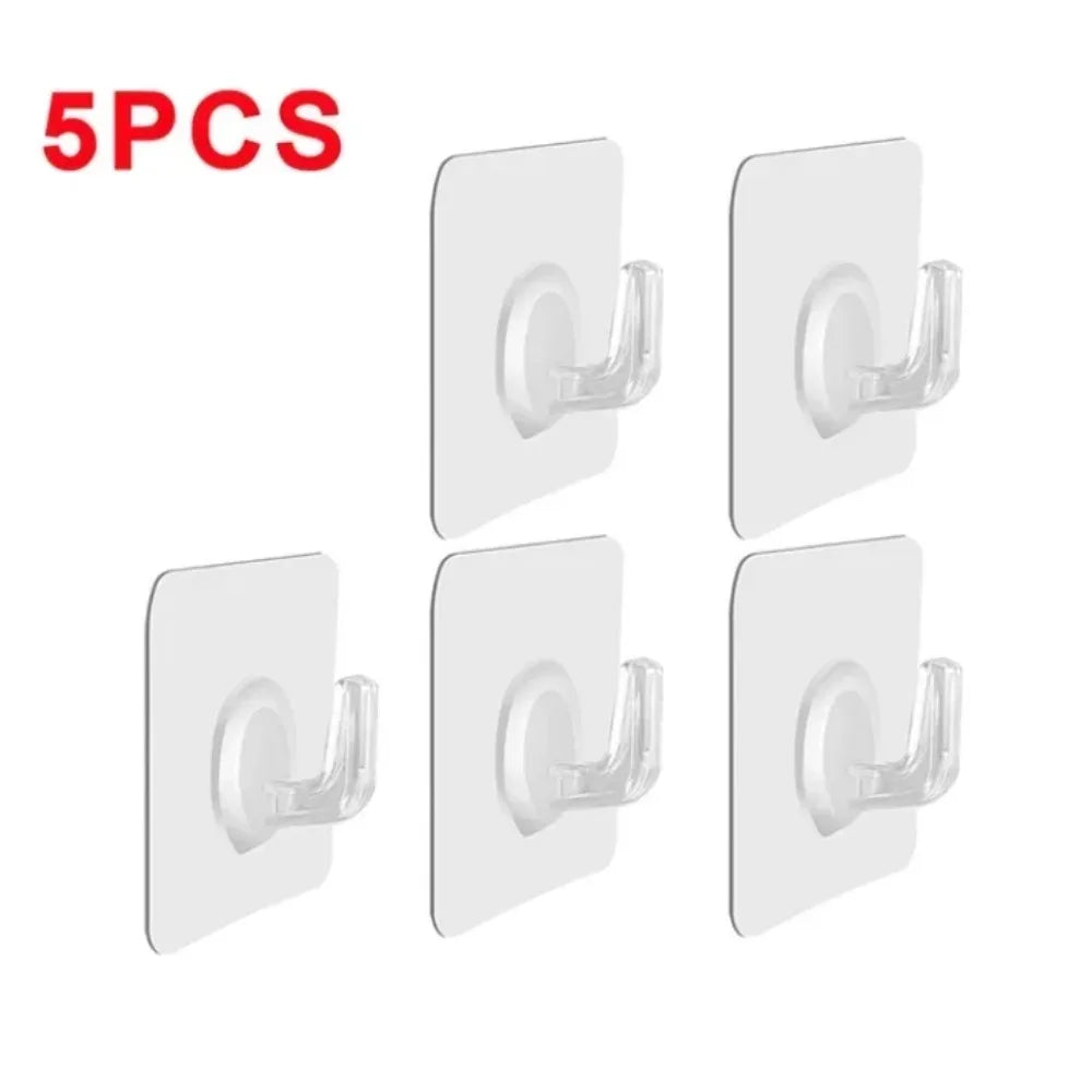 Self-adhesive Hook Transparent Door Wall - For Kitchen Storage and Prep