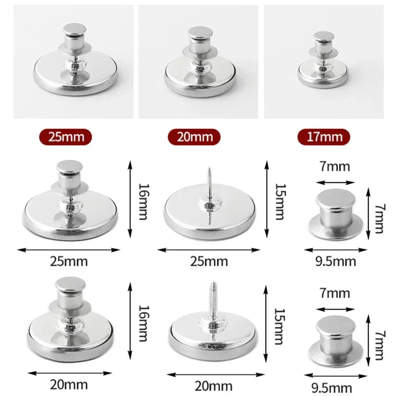 Magnetic Curtain Buttons Detachable Clips - For Everyday Home Use