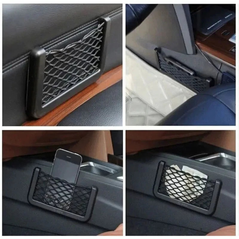 Car Seat Side Mesh Storage Net – Seatback Pocket Organizer