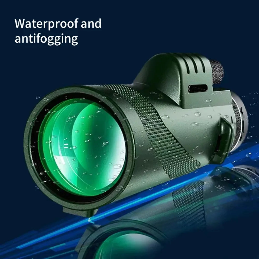 Monocular Telescope - Compact 10x Scope for Outdoor Viewing