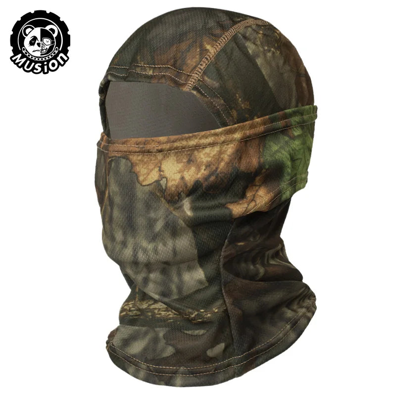 Lightweight Balaclava Face Cover - Outdoor Cycling and Hiking Mask - Forest Camouflage
