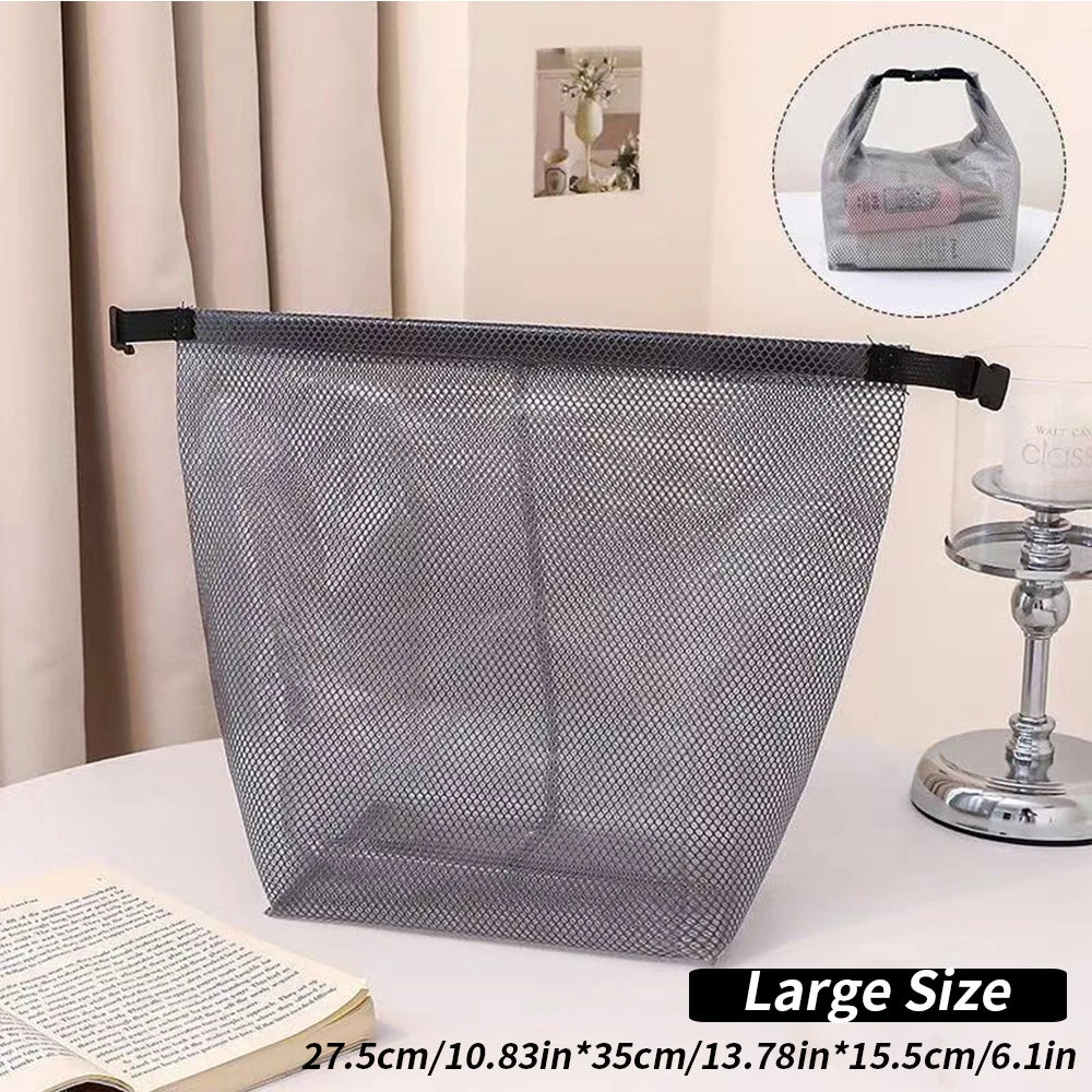 Mesh Travel Toiletry Bag – Waterproof Organizer for Gym Trips