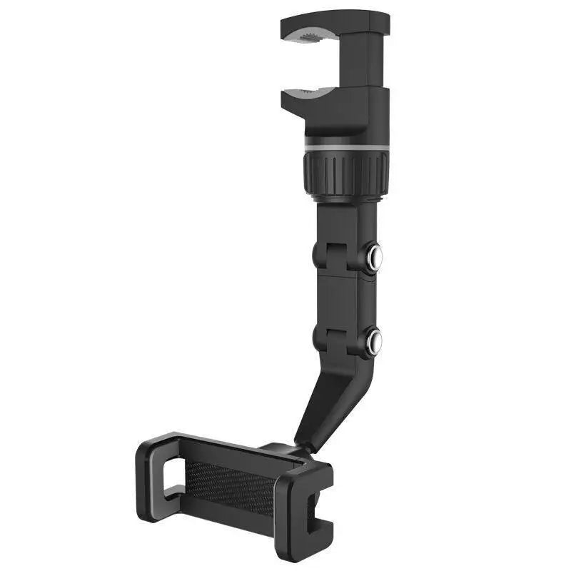 Rearview Mirror Car Phone Holder – Adjustable Clip Mount for All Phones
