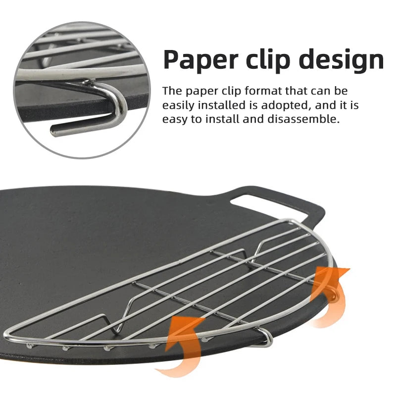 Outdoor Grill Rack - Steel Insert for Camping Cookware