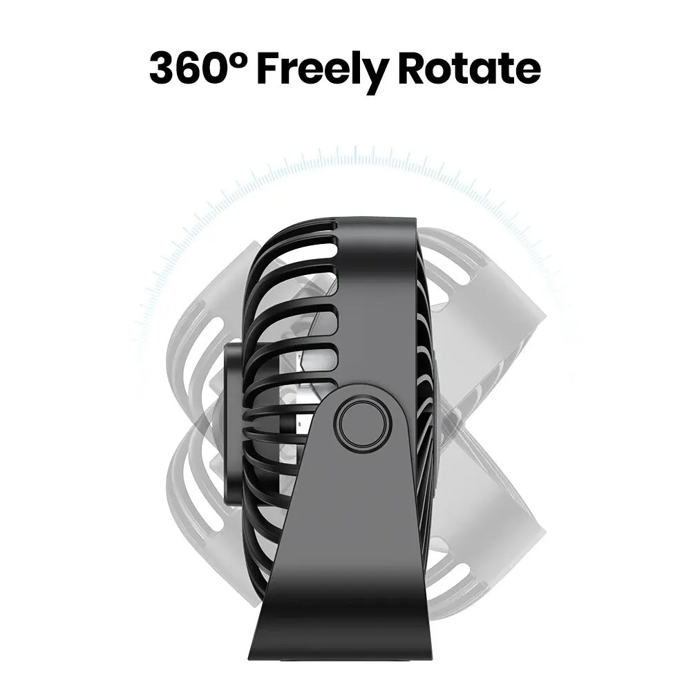 Topk 4inch USB Mini Fan - For Travel and Daily Carry