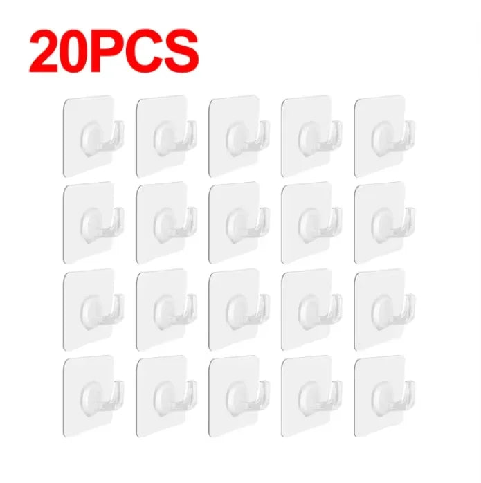 Self-adhesive Hook Transparent Door Wall - For Kitchen Storage and Prep
