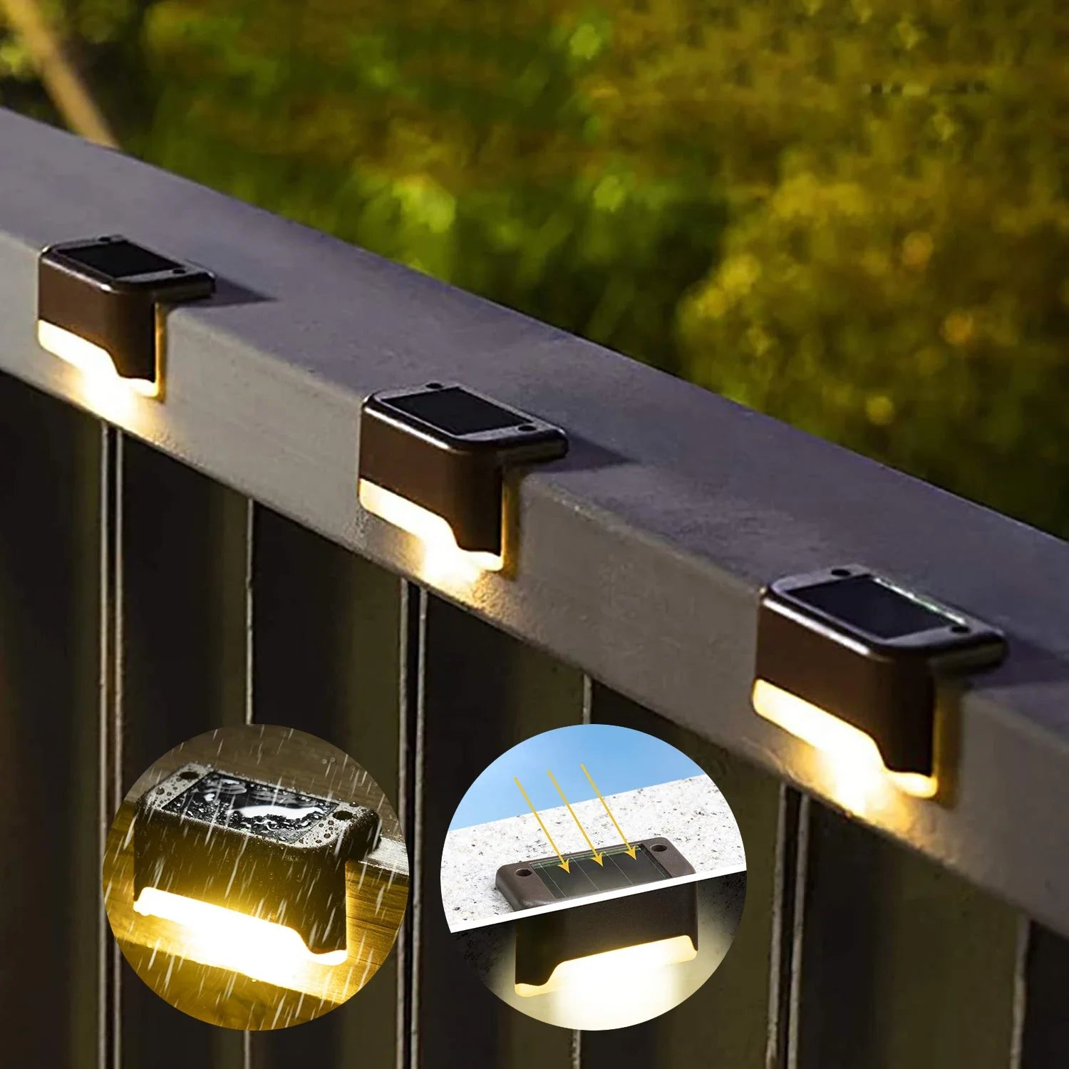 Solar Step Deck Lights – Waterproof Path Lighting for Outdoor Stairs