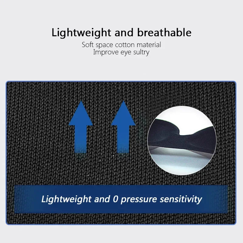 Contoured Sleep Mask – Breathable 3D Eye Shade for Travel Rest