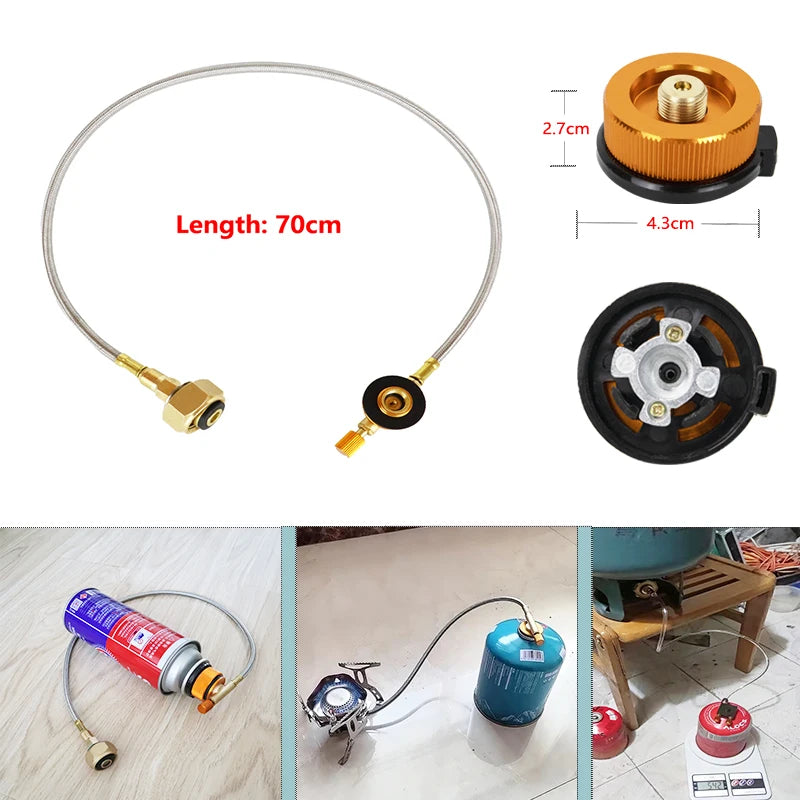 Camping Gas Refill Adapter - Stove Connector for Outdoor Cooking