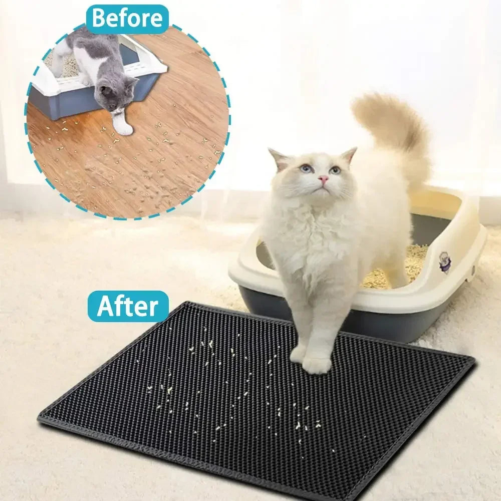 Cat Litter Mat Double Layer - For Everyday Pet Use