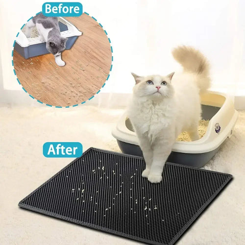 Cat Litter Mat Double Layer - For Everyday Pet Use