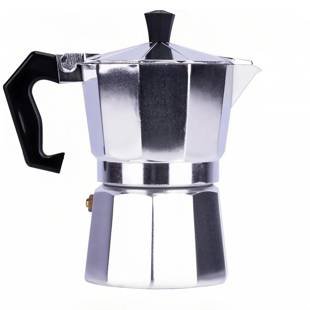 Stovetop Moka Pot - Aluminum Espresso Maker for Home Brewing