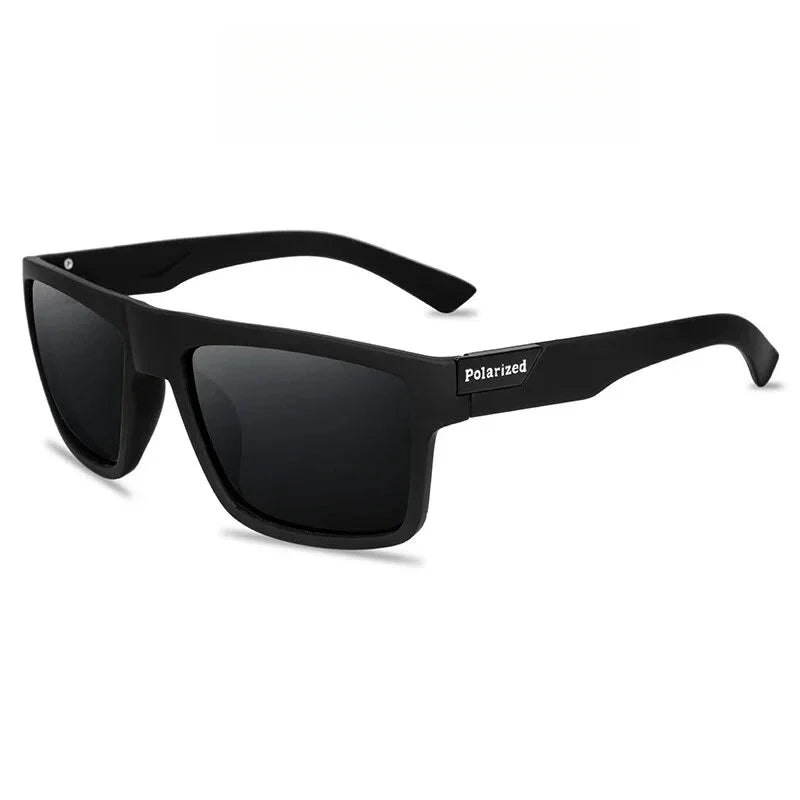 Polarized Sunglasses - Retro Outdoor Eyewear for Driving - Black